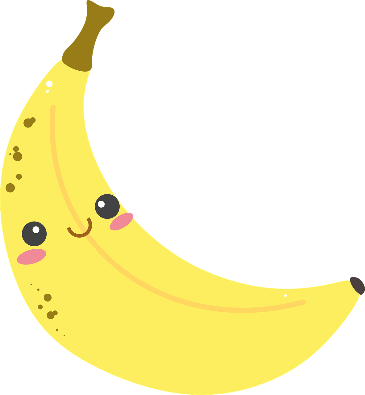 香蕉, 黄色, 甜