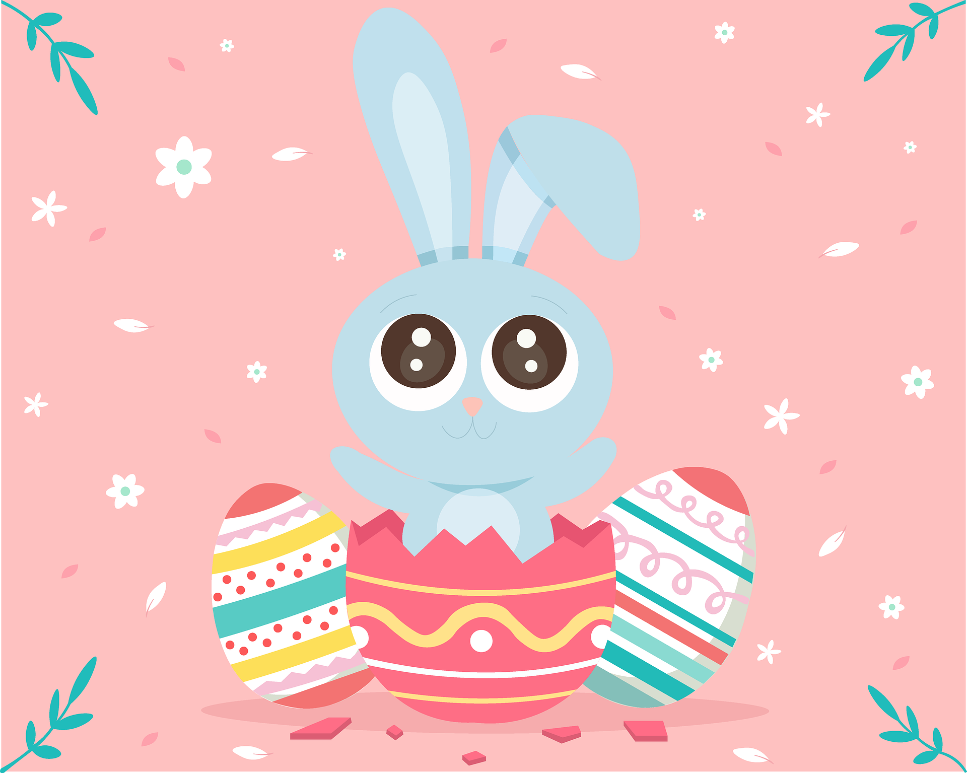复活节, 兔, 鸡蛋
