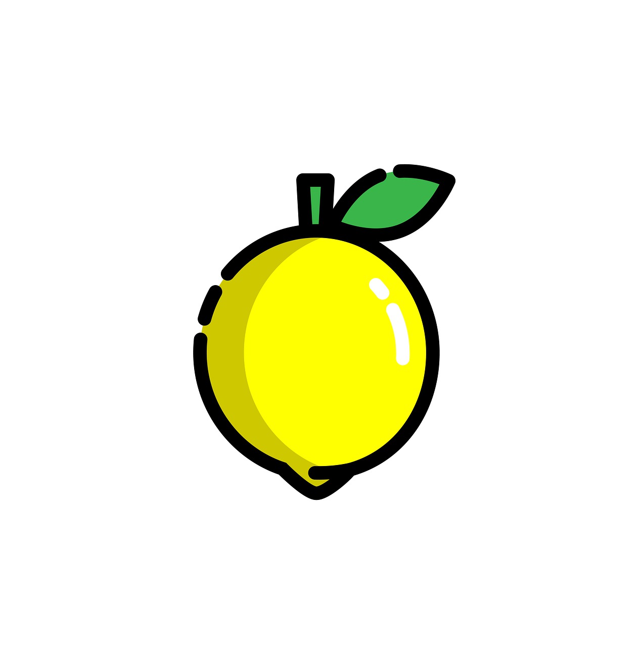 柠檬, 水果, 图标