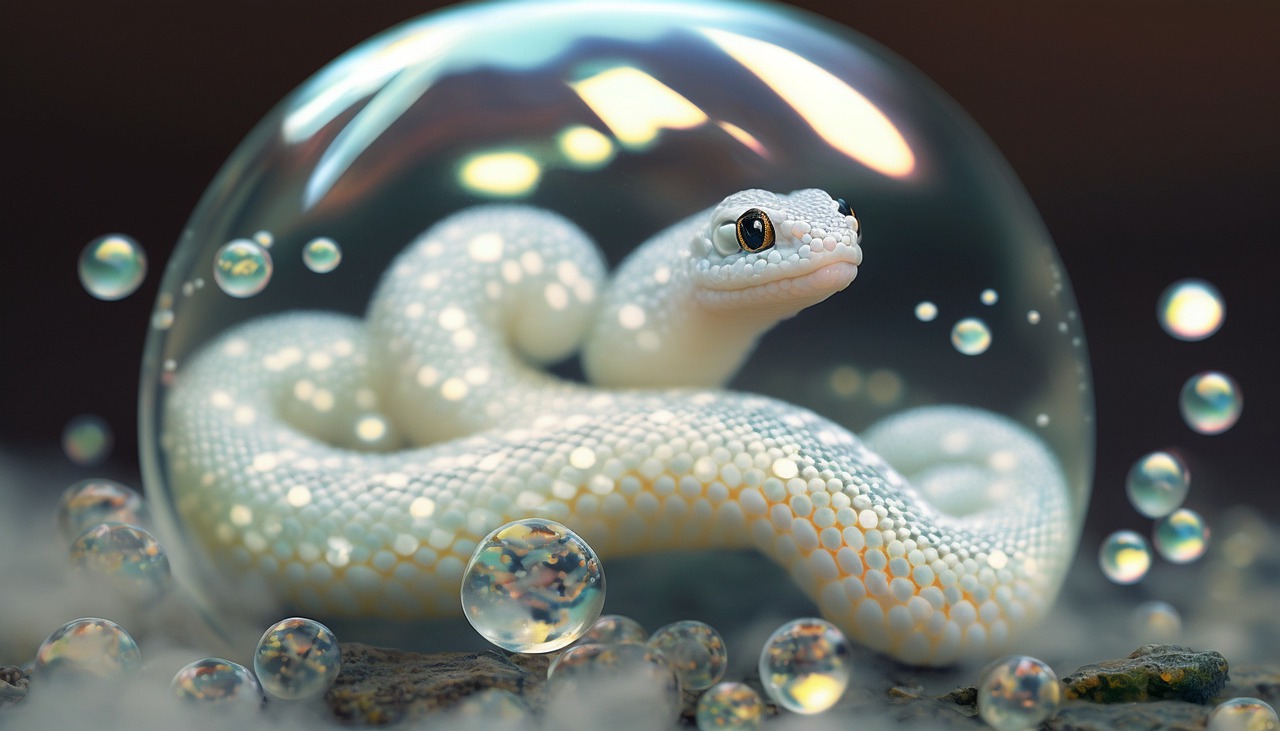 蛇, 气泡, 可爱