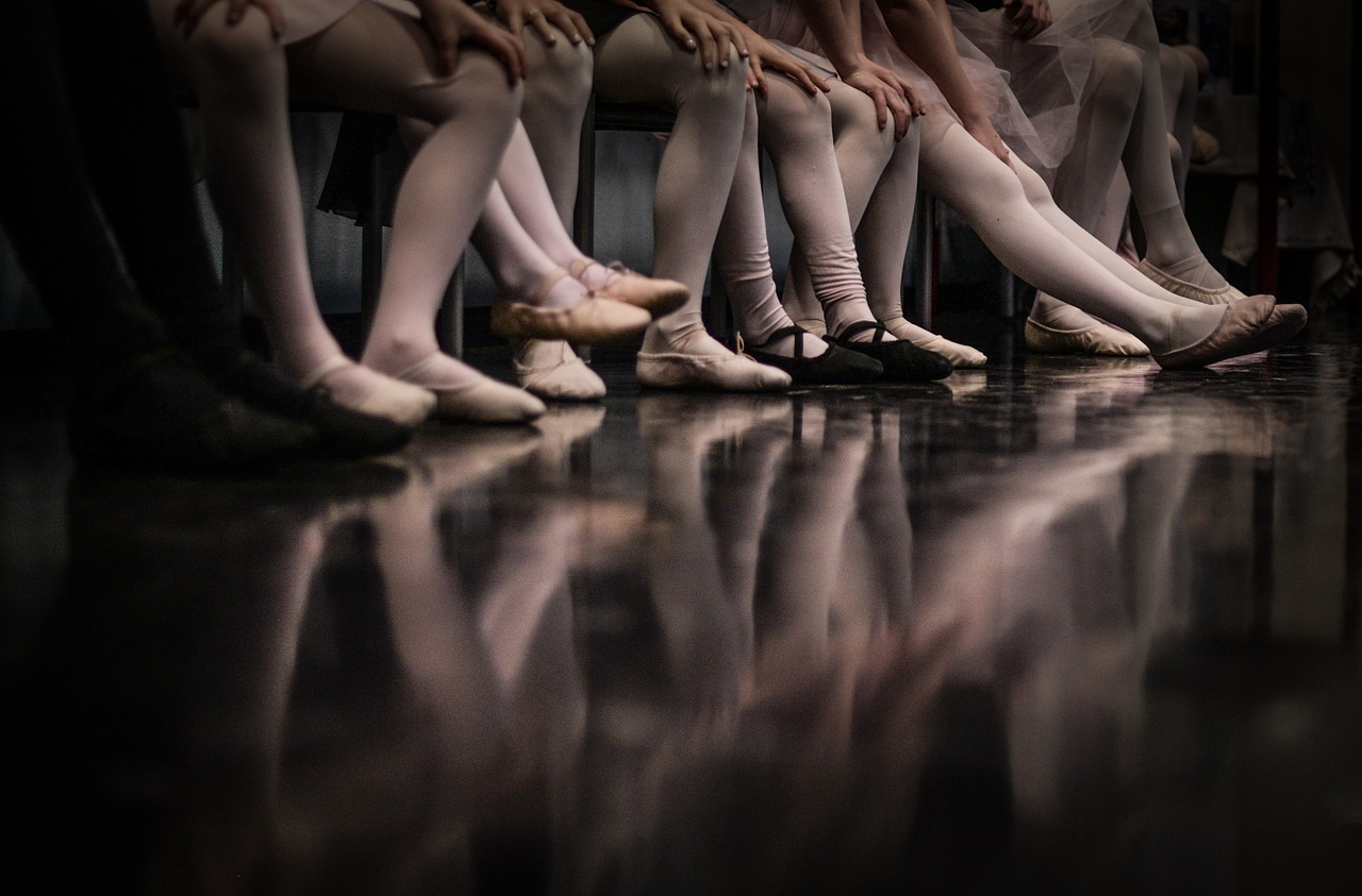 芭蕾舞团, 女孩, 脚