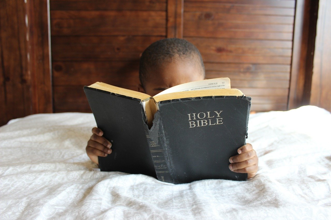 儿童, 阅读, 圣经