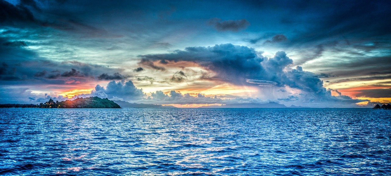 波拉波拉岛, 法属波利尼西亚, 日落