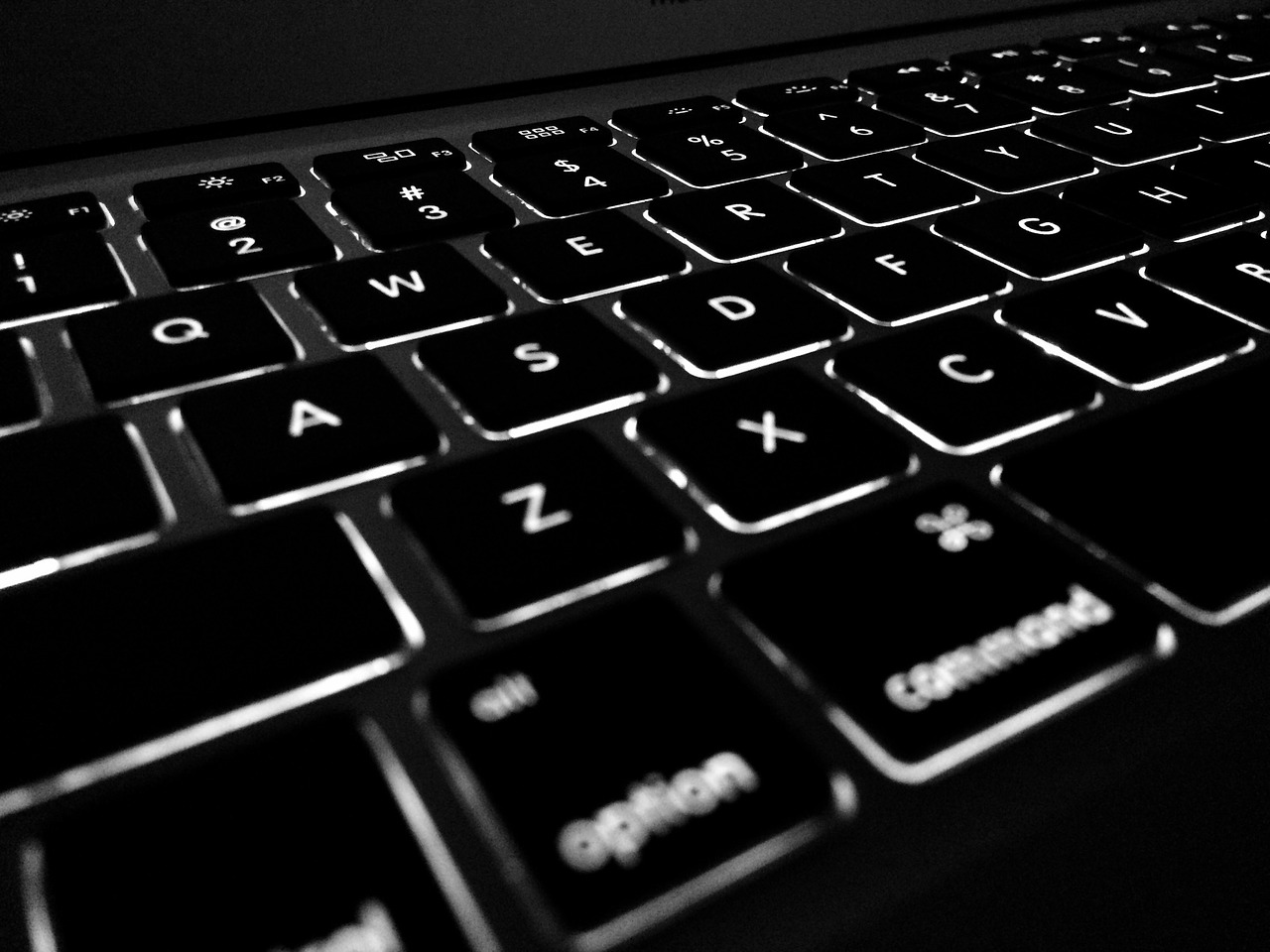 计算机, 键盘, 键入