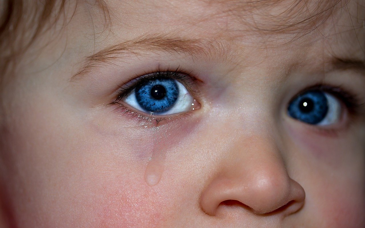 孩子的眼睛, 眼睛, 蓝色的眼睛