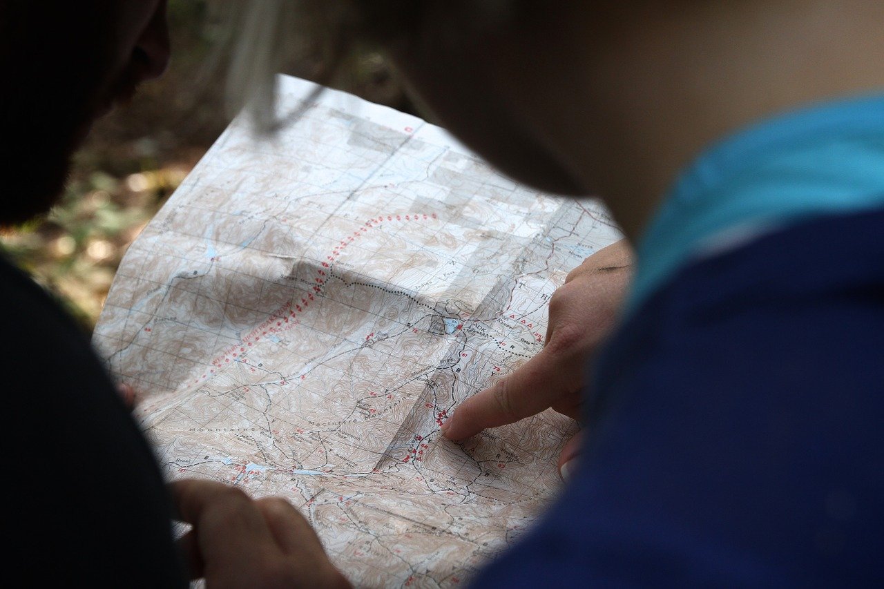 地图, 导航, 探索