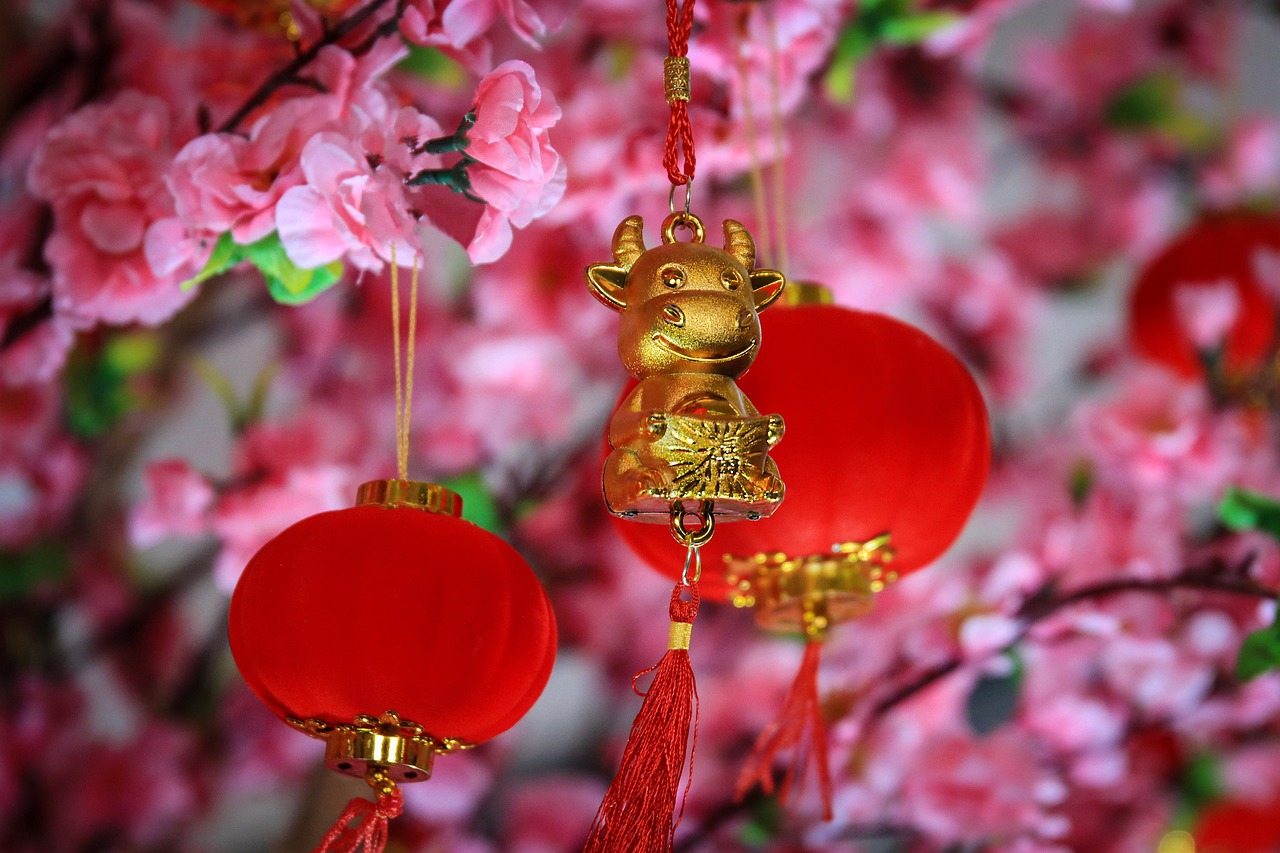 中国装饰, 饰品, 樱花