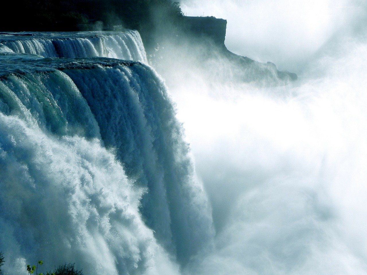 尼加拉瀑布, 大瀑布, 水动力