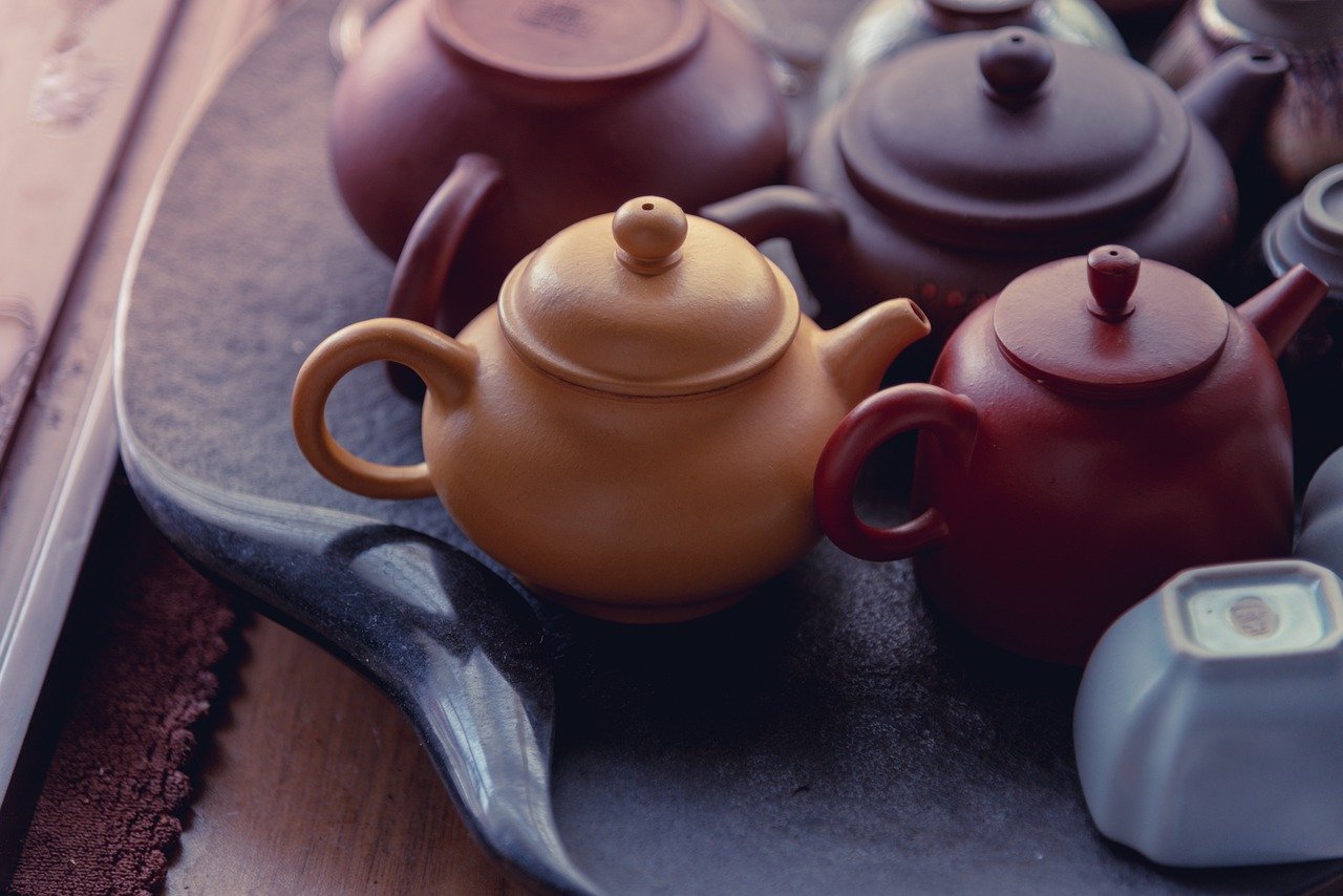 茶壶,陶瓷杯,茶
