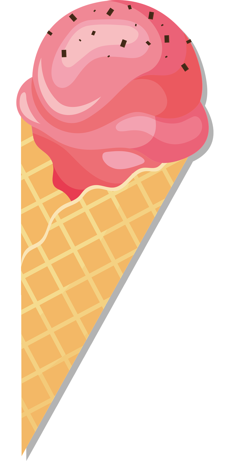 冰, 冰淇淋, 华夫