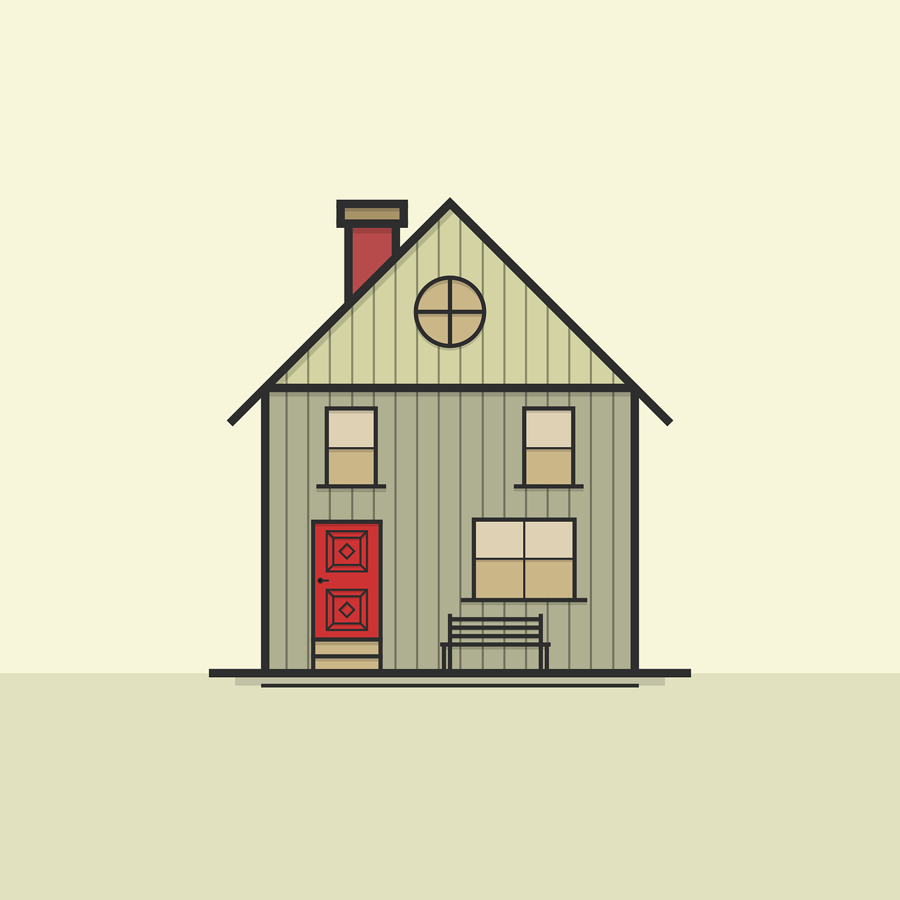 房子, 图标, 符号