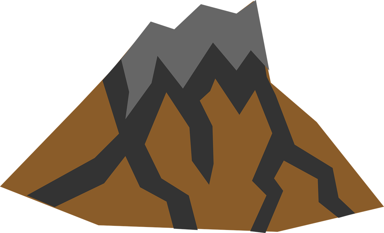 火山, 山, 岩