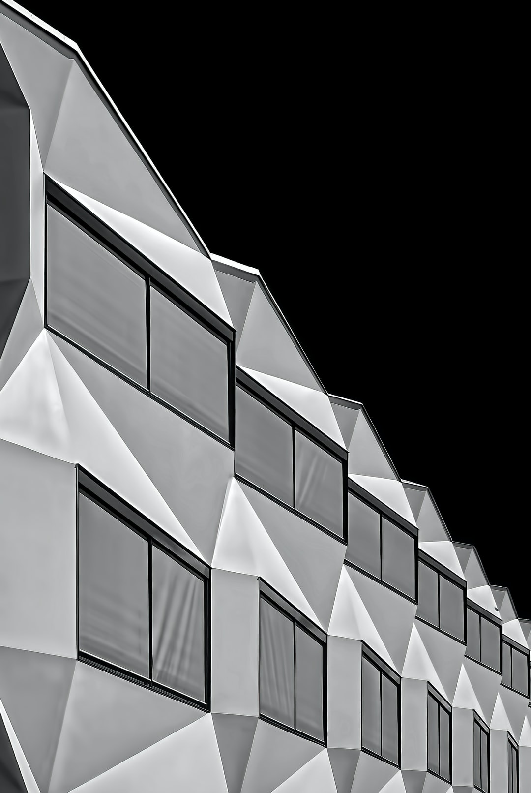 建筑,玻璃,摘要,黑白