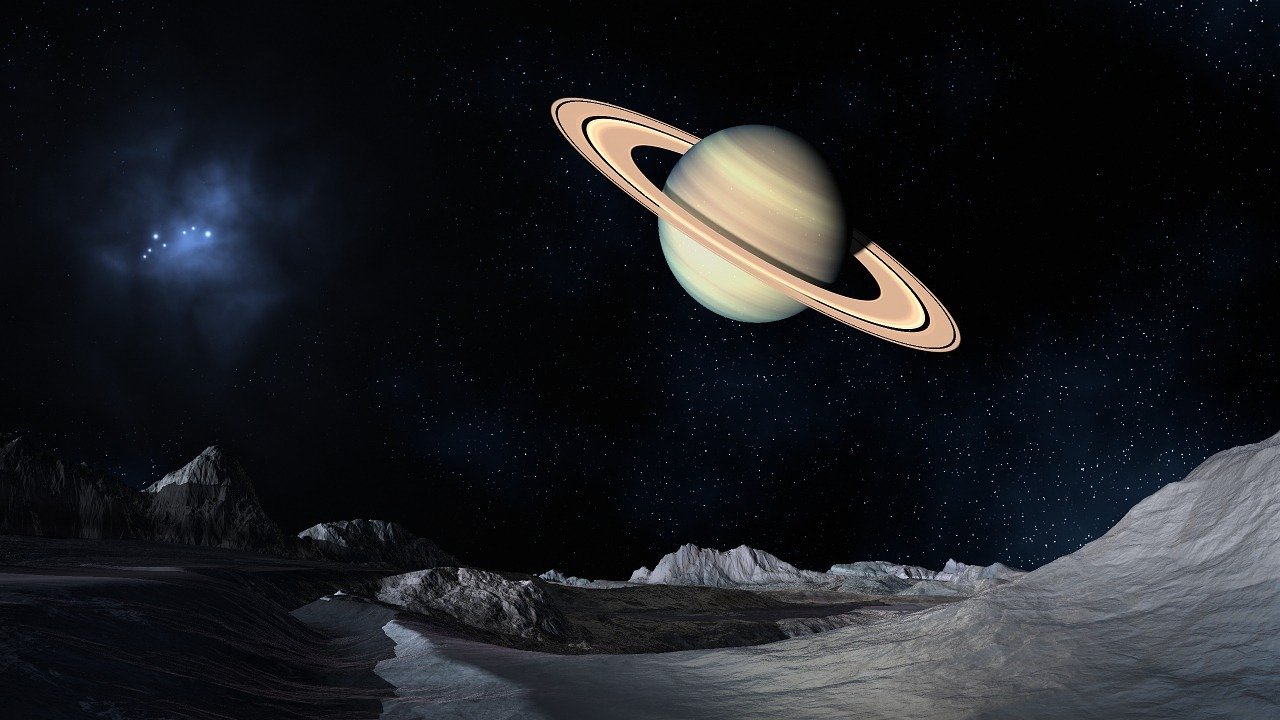 土星, 空间, 月球表面