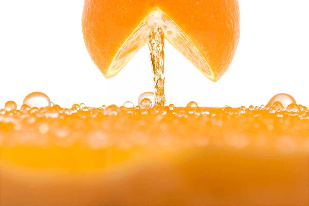 橙色, 水果, 果汁