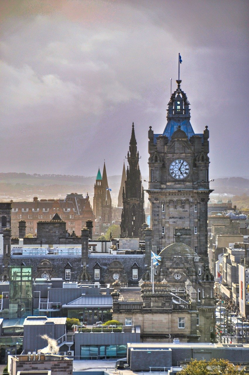 时钟塔, 城市, 爱丁堡