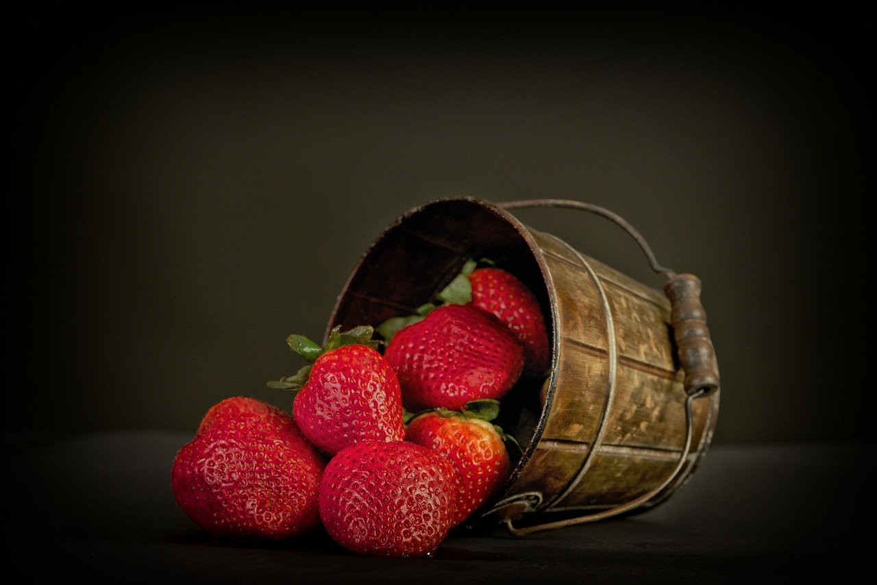 水果, 草莓, 红色