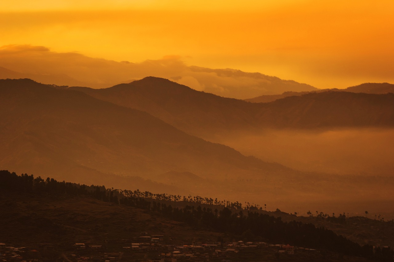 日落, 金黄小时, 夕阳