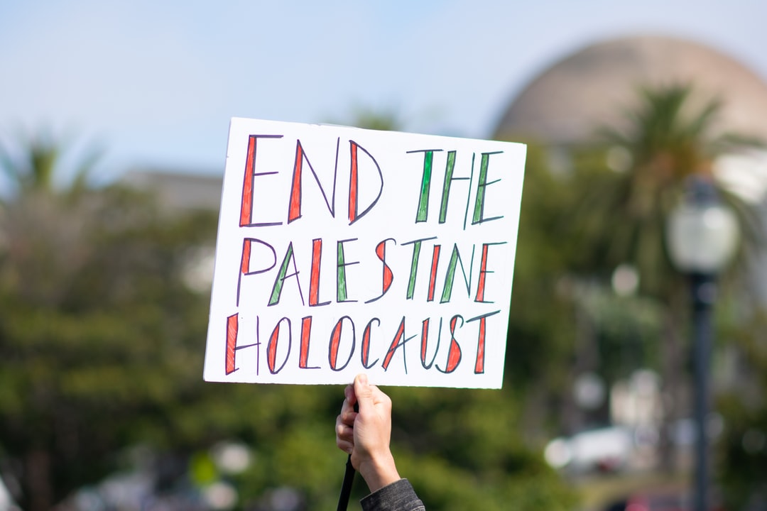 以色列,文本,抗议,巴勒斯坦,旧金山,援助,美国,15日,2021年,5月